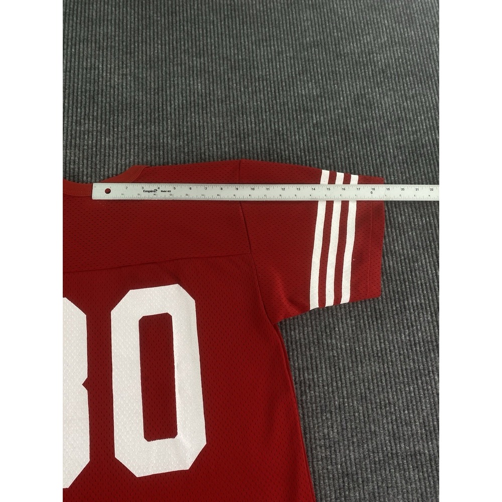 Vintage Jerry Rice Jersey Men Large Red San Francisco 49ers Rawlings NFL USA - Picture 8 of 10